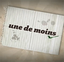 Une de moins